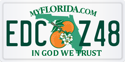 FL license plate EDCZ48