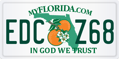 FL license plate EDCZ68
