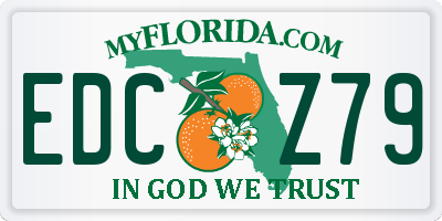 FL license plate EDCZ79