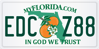 FL license plate EDCZ88