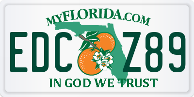 FL license plate EDCZ89