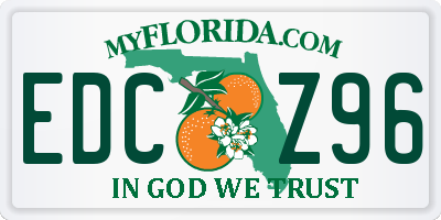 FL license plate EDCZ96