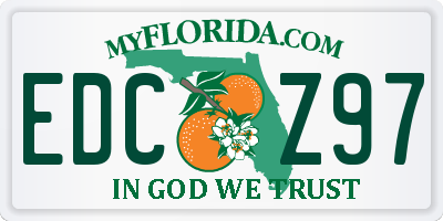 FL license plate EDCZ97