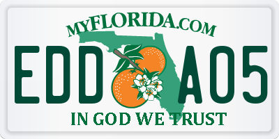 FL license plate EDDA05