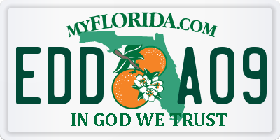 FL license plate EDDA09