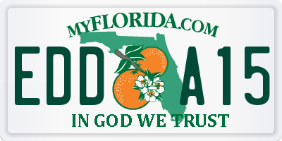 FL license plate EDDA15