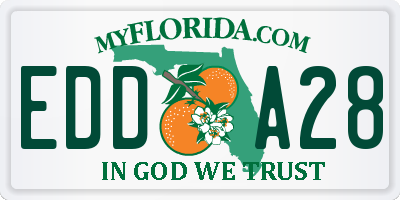 FL license plate EDDA28