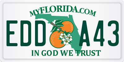 FL license plate EDDA43