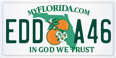 FL license plate EDDA46