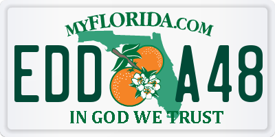 FL license plate EDDA48