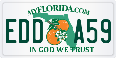 FL license plate EDDA59