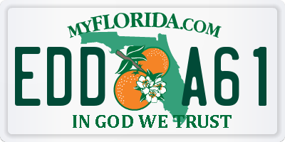 FL license plate EDDA61