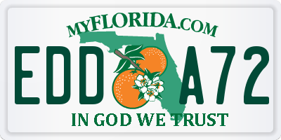 FL license plate EDDA72