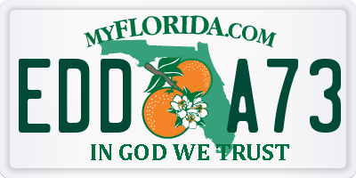 FL license plate EDDA73