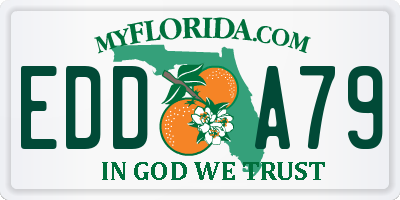 FL license plate EDDA79