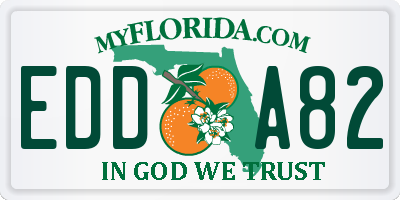 FL license plate EDDA82