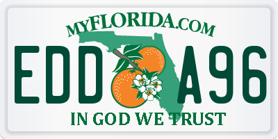 FL license plate EDDA96