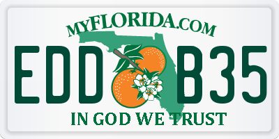 FL license plate EDDB35