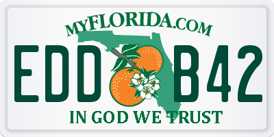 FL license plate EDDB42