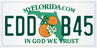 FL license plate EDDB45