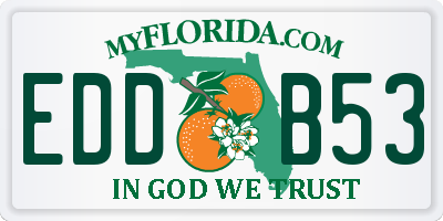 FL license plate EDDB53