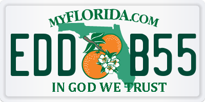 FL license plate EDDB55