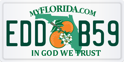FL license plate EDDB59