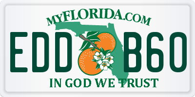 FL license plate EDDB60