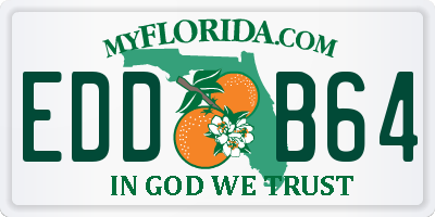 FL license plate EDDB64