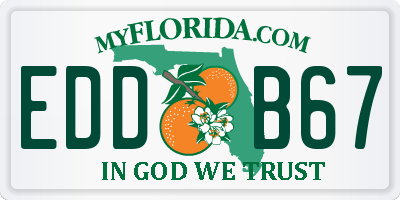 FL license plate EDDB67
