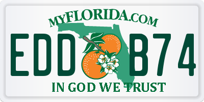 FL license plate EDDB74