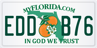FL license plate EDDB76