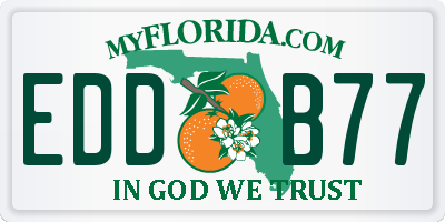 FL license plate EDDB77