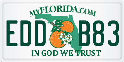 FL license plate EDDB83