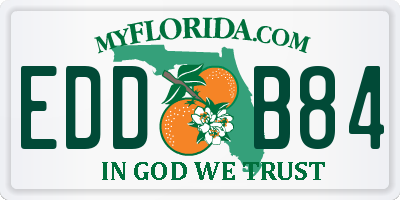 FL license plate EDDB84