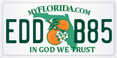 FL license plate EDDB85