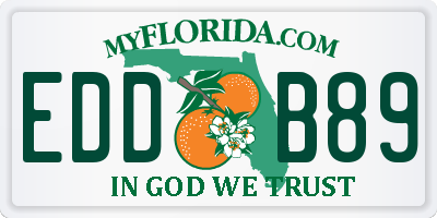 FL license plate EDDB89