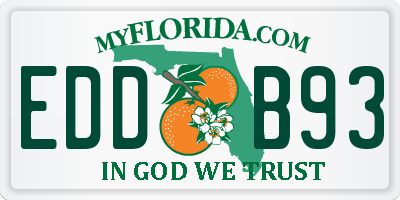 FL license plate EDDB93