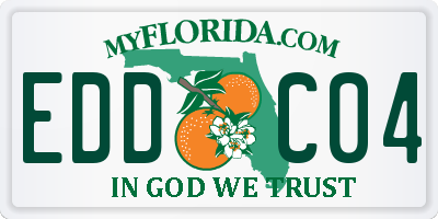 FL license plate EDDC04
