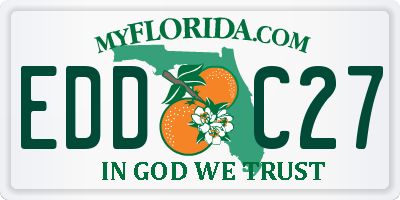 FL license plate EDDC27