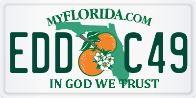 FL license plate EDDC49