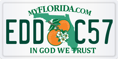 FL license plate EDDC57