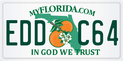 FL license plate EDDC64