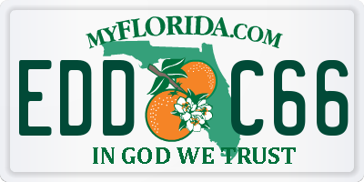FL license plate EDDC66
