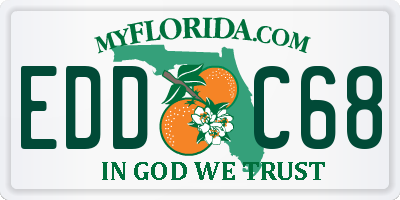 FL license plate EDDC68