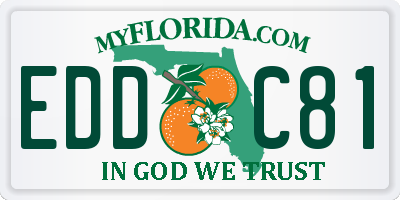 FL license plate EDDC81