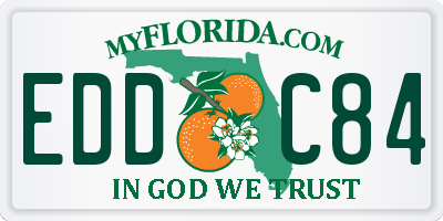 FL license plate EDDC84