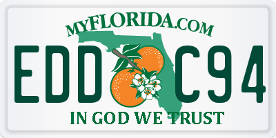 FL license plate EDDC94