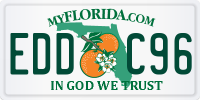 FL license plate EDDC96