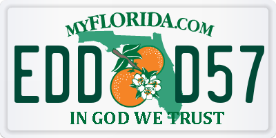 FL license plate EDDD57